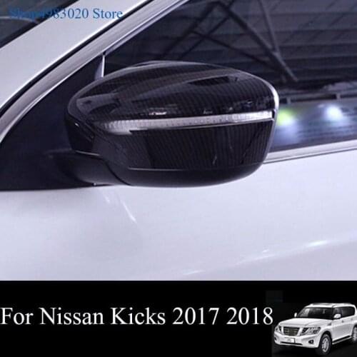 ABS Chrome For Nissan Kicks 2016 2017 2018 Car rearview mirror decoration Cover Trim Accessories Styling