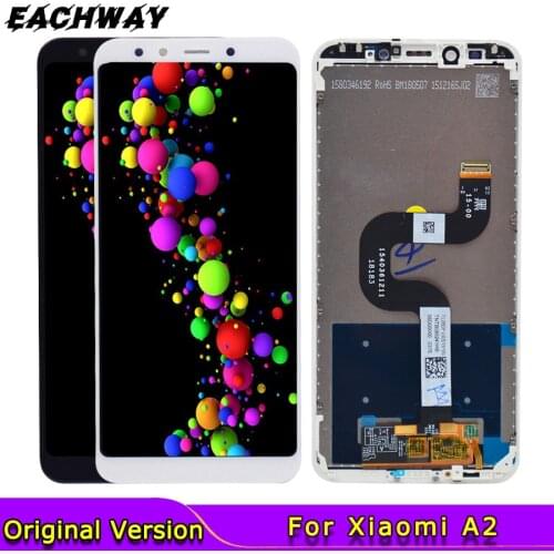 Black for Xiaomi Mi A2 LCD LCD Display Touch Screen Digitizer 1080 x 2160 A2 6X LCD Replacement for 5.99" Xiaomi Mi 6X Display