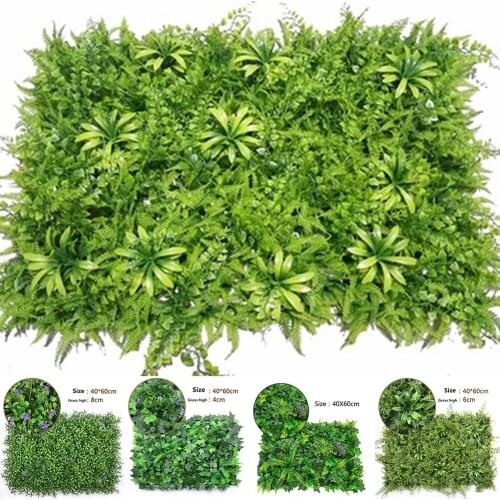 Artificial Plant Wall Lawn Plastic Home Garden Shop Shopping Center Green Moss Landscape For Home Balcony Decoration 40x60cm