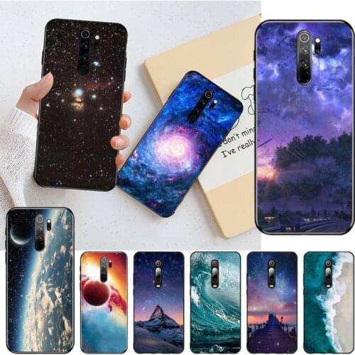 Most Cosmic sky map Soft black Phone Case for Redmi Note 8 8A 8T 7 6 6A 5 5A 4 4X 4A Go Pro