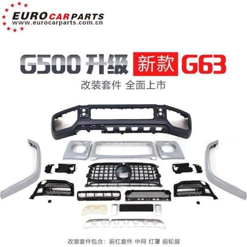 G class w464 G500 body kit for G500 to G63 front bumper grille over fenders w464 g500 g63 body kit 2018 2019