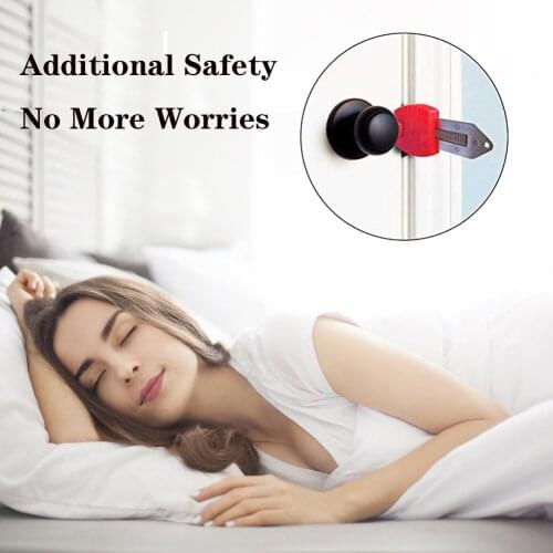Creative Portable Home Door Locks Self-defence Anti-theft Safety Door Stop Travel Accommodation