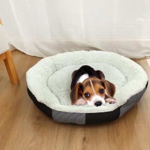 Dog Bed Plush Basket Kennel Cat House Winter Soft Comfortable Breathable Smooth Warm Pet House Sleeping Bag Cama Perro Nest