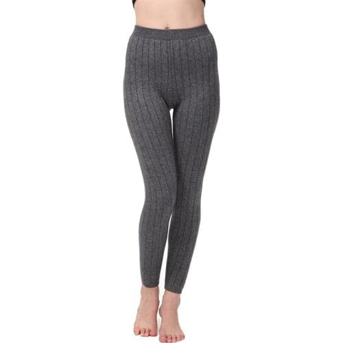 Hot Sales 2019 Womens Autumn And Winter Trendy Warm Leggings Female Elastic Cashmere Casual Pants Fashion Ribbed Pants