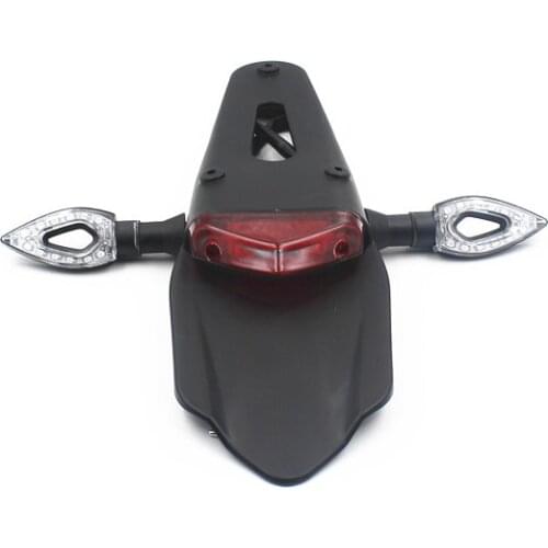 Motorcycle Dirt Bike LED Enduro Fender Turn Signal Light Brake Tail Universal Sport bike Cruiser Bobber Chopper Offroad ATV