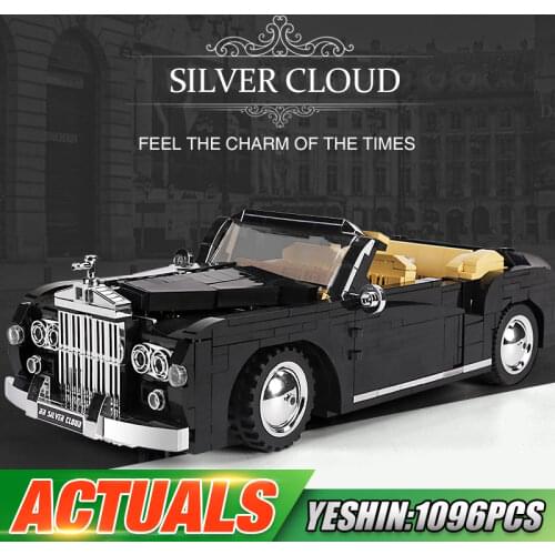 MOULD KING 10006 High-Tech Car Toys The MOC 1964 RR Sliver Cloud Car Model Building Blocks Assembly Bricks Kids Christmas Gifts