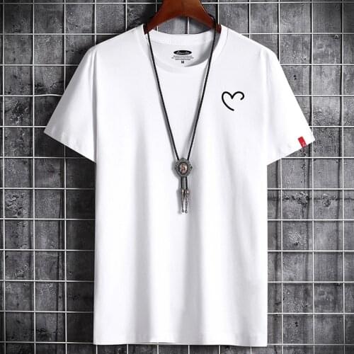 Mens Summer Casual Cotton T- shirt Brand New Print T shirt Slim Fit Short Sleeve Size S-6XL Tshirt For Men Comfortable Tops Tee