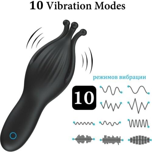 Male Masturbator Penis Vibrator Automatic Glans Stimulate Massager Trainer Sex Toy