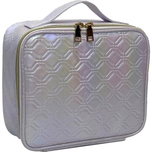 2021 New Cosmetic Bag PU Leather Waterproof Women Large Capacity Fashion Jewelry Storage Cosmetic Case