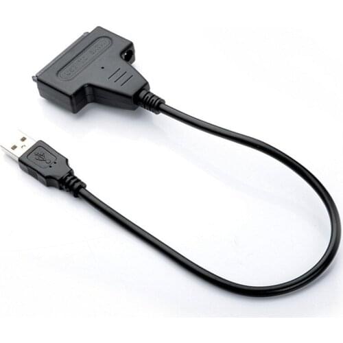 USB 2.0 To SATA Mobile Hard Drive Easy Drive Line 2.5/3.5 Inch Serial Optical Drive Conversion Reading Disk Line 25cm