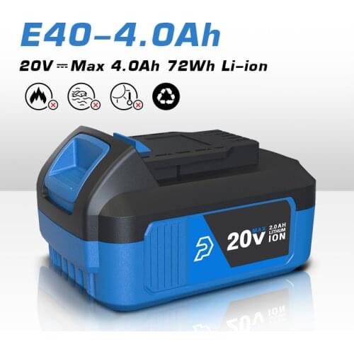 PROSTORMER 4000mAh work on 20V Lithium-Ion series Cordless Dirll/Brushless Wrench/Screwdriver/Circular Saw/Jig Saw