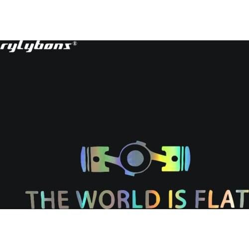 Rylybons The World Is Flat Angel Stickers Full Body Car Sticker Car-Styling for Car Accessories in Window Wall Body Tip sticker