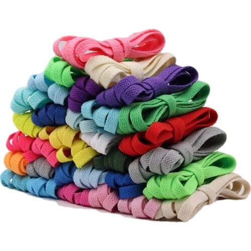 Weiou Men Women Children Sneakers All-Matched Shoestring 0.8CM Flat Non Fading Polyester Shoelaces Best Gift For Your Canvas