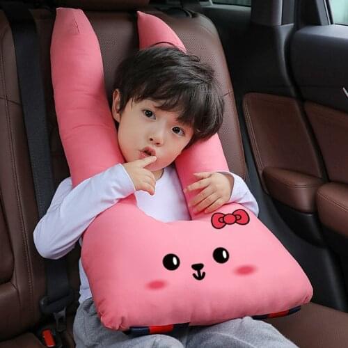 Korean style car U-shaped pillow creative large childrens safety belt shoulder pad baby cartoon pillow sleeping neck head