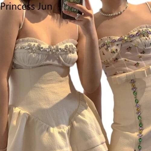 Women Sexy Sling Corsets Palace Fashion Handmade Shining Rhinestone Bodysuit Diamond Sling Corset Sharper Nightclub Lining Wear