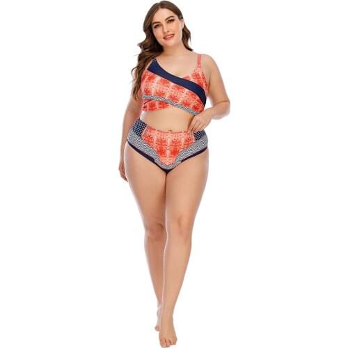 WomenS Plus Size Printed Bib Overalls Set Different Models Two-Piece Swimwear Briefs Swimwear Beachwear купальник женский 40