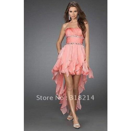 Sexy Pink querida mangas abrir voltar com o Crystal Beading A linha Prom Dresses 2019 vestidos de noite PA-43
