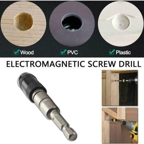 1/4 "Hex Magnetic Screw Drill Tip Quick Change Locking Bit Holder Drill Screw Tool Drive Guide Drill Bit Extension Rod Wood Tool