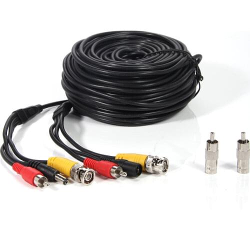 100ft CCTV RCA Surveillance Security Camera Wire Cable Audio Video BNC DVR Cord