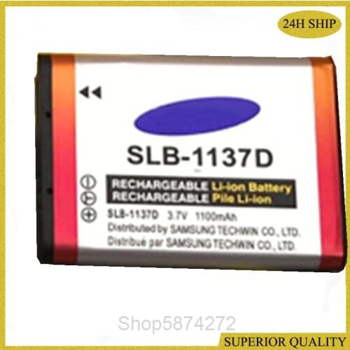 1100mAh SLB-1137D SLB 1137D SLB1137D Camera Battery For SAMSUNG TL34HD NV106 HD i85 i100 NV103 NV30