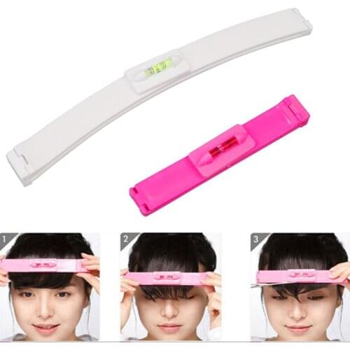 2 PCS/SET DIY Women Hair Trimmer Fringe Cut Tool Clipper Comb Guide For Cute Hair Bang Level Ruler Hair Accessories