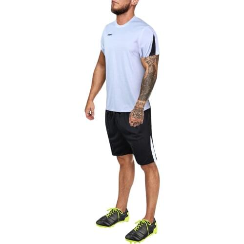 52# Mens Summer Gradual Gym Jogger 2 Pcs/set Quick-dry Outdoor Sportswear Fitness Breathable Gradient Color Training Set