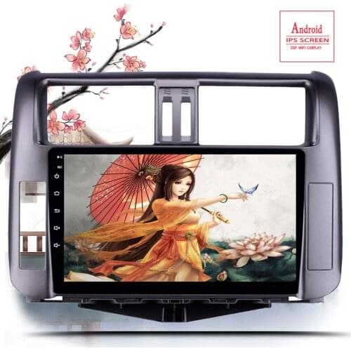 9'' Android 10.0 2din Car Radio For Toyota Prado 150 2010 2011 2012 2013 GPS Navigation Stereo Audio Video Multimedia DVD Player