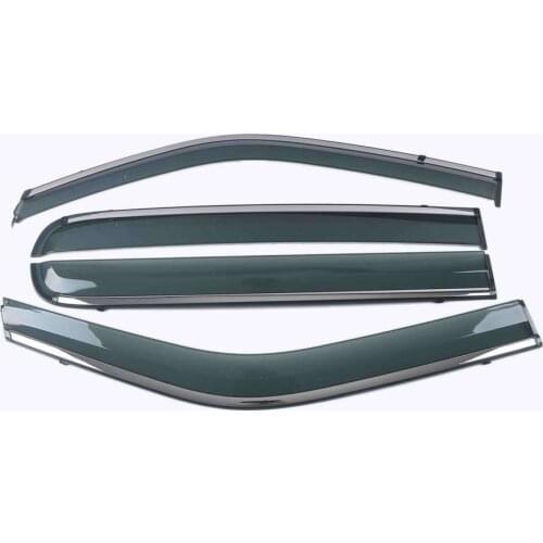 Car Styling 4 Pieces Rain Guards Side Window Visor Cover Trim For Ford F150 2015-2020