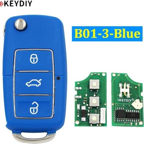 B01-3 Blue B-Series Universal 3 Button Remote Control Smart Car Key Luxury Style for KD900 KD900+ KD200 URG200 KD-X2 Mini KD