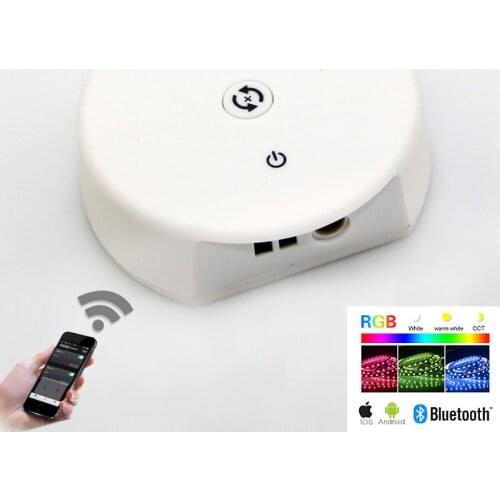 DC12-24V RGB RGBW Bluetooth LED Controller,Timing Function, Group Control, Music Mode, apply to IOS/Android