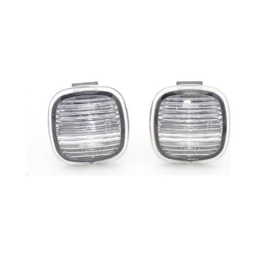 2 Pcs/Pair Pattern Fender Side Marker Lamps Turn Signal Lights for Skoda Rapid 2013-2016