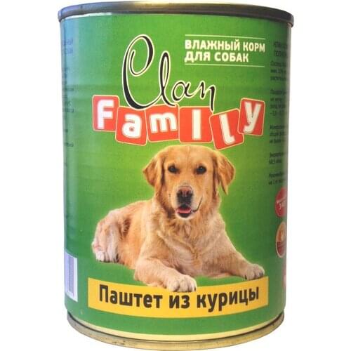 Clan Family Паштет для взрослых собак всех пород (с курицей)