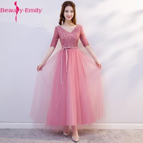 Elegant 5 Styles Pink Bridesmaid Dresses 2019 Fashion Sweetheart Neck Wedding Party Dress with Sashes Robe Demoiselle D'honneur