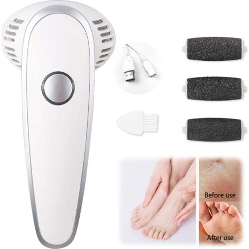 Electric Foot Callus Remover with Vacuum Rechargeable Electronic Foot File Pedicure Tool Portable Professional Pedi Feet Care