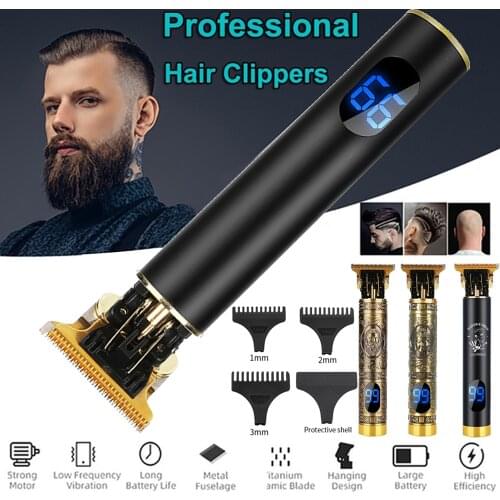 Electric Hair Clipper Hair Trimmer For Men T9 USB Rechargeable Electric Shaver Beard Barber Hair Cutting Machine