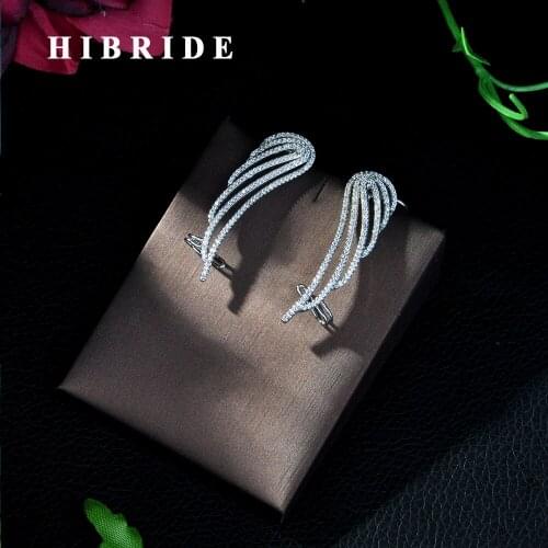 Женские серебрянные серьги HIBRIDE China At AliExpress