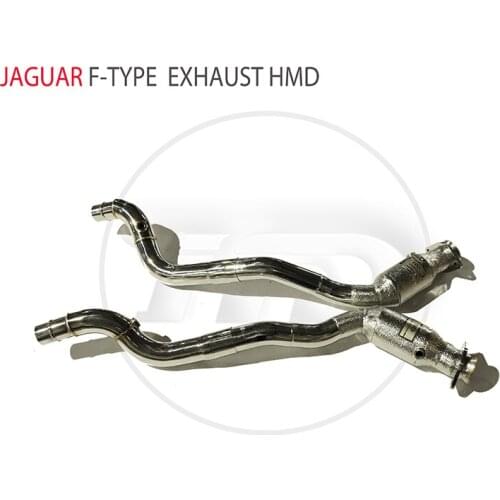 HMD Exhaust Manifold Downpipe for Jaguar XE F-Type Car Accessories With Catalytic converter Header intake manifolds