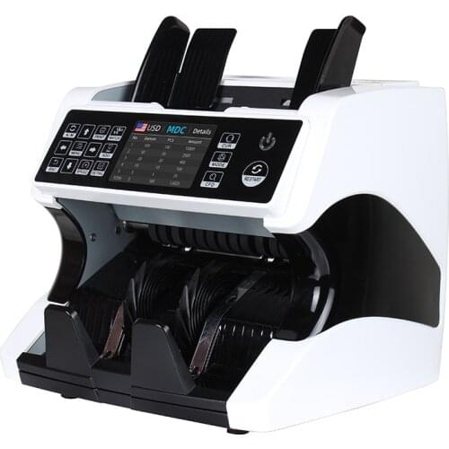 Touch screen Cash Register Intelligent CIS money detector mix value bill counter money counting machine