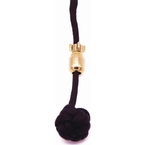 1PC Mini Torpedo Shape Brass EDC Paracord Beads Knife Beads Rope Cord Bracelet Beads Lanyard Pendants Outdoor Accessories