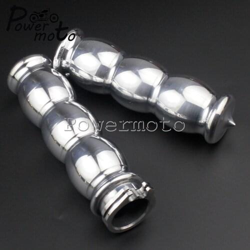 Motorcycle Aluminum Chrome 1" 25mm Handlebar Grips Handle Bar Ball Grip For Harley Sportster XL1200 XL883 Cruiser Chopper Custom