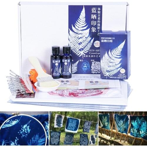 Cyanotype Set Potassium Ferricyanide Cyanotype Kit Printing DIY Kit Cianotipia Cyanotype Print argile
