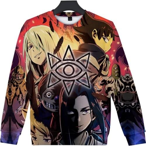 New animation unisex Round Neck Sweatshirt Fashion Trend Style New 3D Polyester Material Sweatshirt