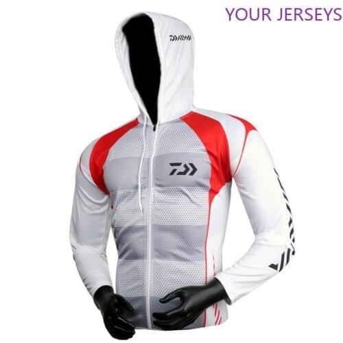 New DAIWA Fishing Clothing Hooded Men Jacket Waterproof Quick-Drying Coat Fishing Shirt For Hiking Cycling Fishing Clothes Pesca