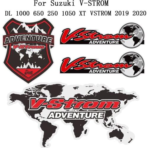 Panniers Luggage Aluminium Box Case For Suzuki V-STROM DL 1000 650 250 SPORT ADVENTURE TOURER Motorcycle Sticker VSTROM