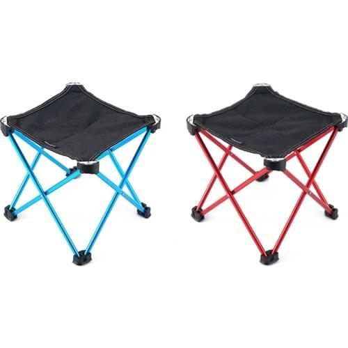 Outdoor Portable Foldable Aluminum Fishing Sketch Chair Fishing Picnic BBQ Garden Chair Tool Camping Stool