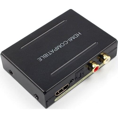 Audio Extractor Converter To HDMI-compatible SPDIF Optical RCA Adapter Support 5.1CH Format Output Consumer Electronics