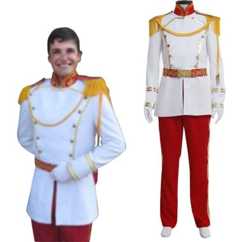 Prince Cosplay Prince Charming Cosplay Costume Adult Mens Halloween Carnival Costume Cosplay