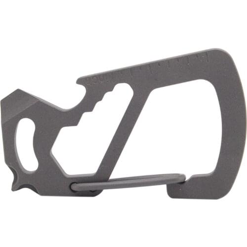 Titanium Alloy Spring Buckle Climbing Carabiners Multifunctional EDC Keychain U2JB