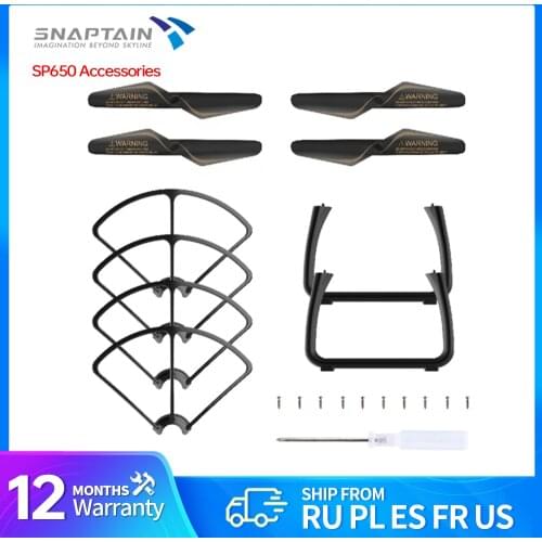 SNAPTAIN Spare Parts Kits for SP650 Drone with Propellers Landing Gears Propeller Guards Screwdriver Screws
