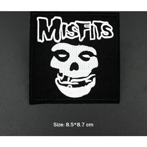 Super Cool Skull Ironing Badges Embroidered Clothes Patches Applique for Jacket Jeans Cloth Decoration Label
